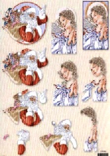 Sonderposten 3D - Schneidebogen, Weihnachtsmann, Engel